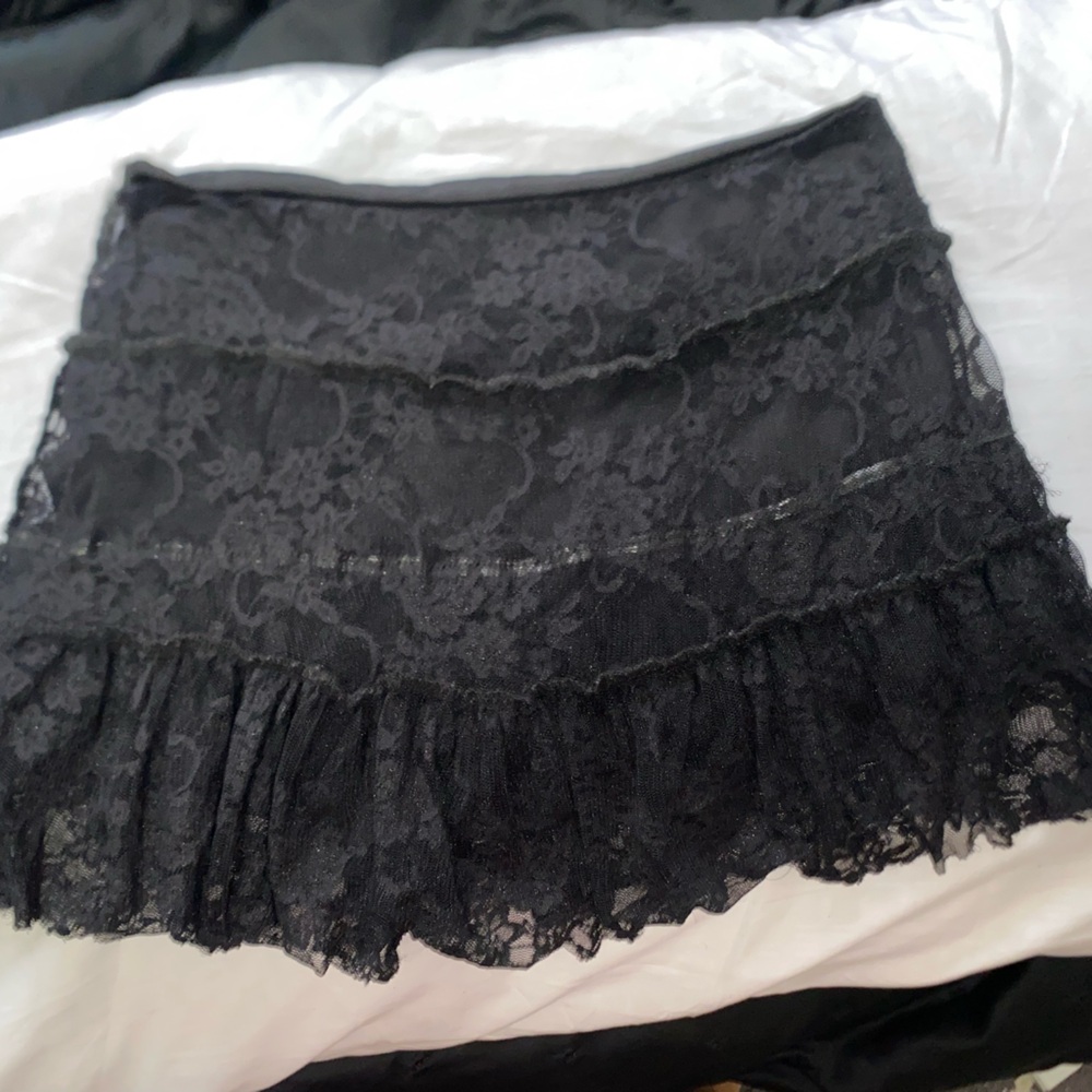 Black Lace Skirt